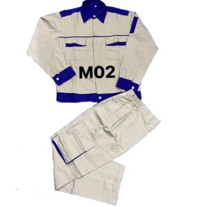 Quần áo bảo hộ lao động vải kaki liên doanh phối màu