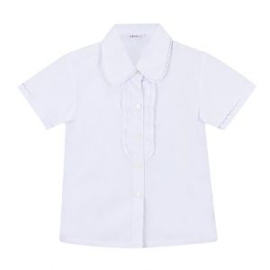 Áo sơ mi nữ đồng phục học sinh dạng bèo ngực 14-16