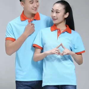 Áo Thun Công Nhân Màu Xanh Thiên Thanh