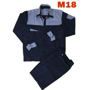 Quần áo bảo hộ lao động phối xanh kaki liên doanh