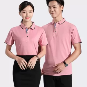 Đồng phục áo thun màu hống phấn