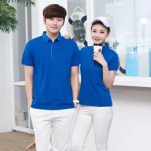 Áo thun đồng phục công ty màu xanh dương