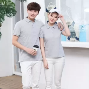 Áo thun đồng phục văn phòng màu xám