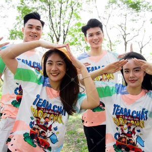 Áo phông cổ tròn “Team chất lấp đầy mọi cuộc chơi” tinh nghịch