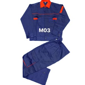 Quần áo bảo hộ phối màu vải kaki liên doanh